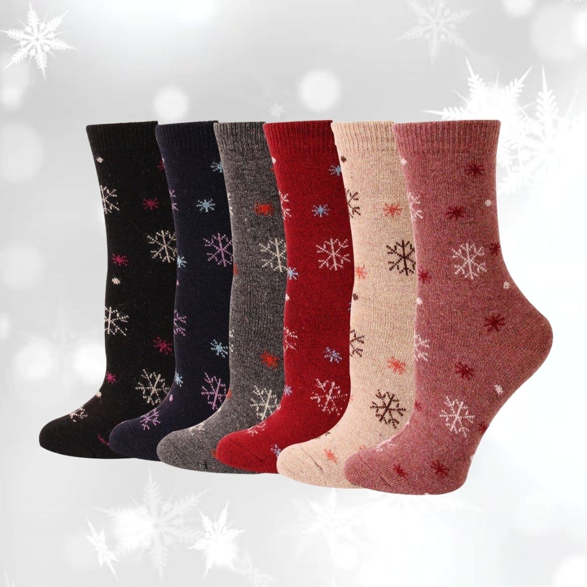 Happy Cat Feet Girls Wool Socks - Extra Thick and Warm Winter Kids