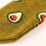 Avocado Pattern Women's Winter Wool Socks - UPKIWI