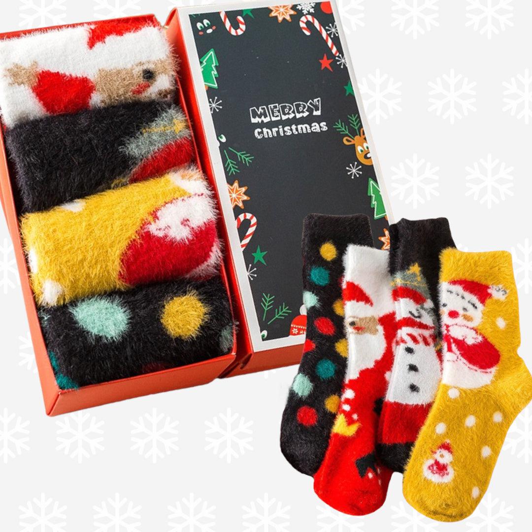 Loungeable christmas tiger fluffly socks gift box