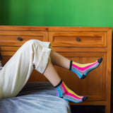 Rainbow Stripe Women's Sheer Socks - UPKIWI