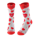 Medical EKG Heart Women's Crew Socks - Women's Shoe Size 5-10 / LOVE-1 PAIR - UPKIWI