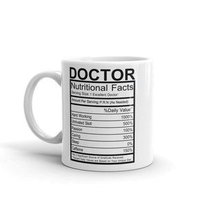 Doctor Nutrition Facts Mug - UPKIWI