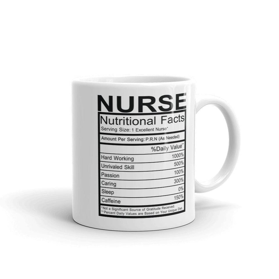 Nurse Nutrition Facts Mug - Default Title - UPKIWI