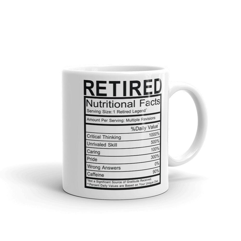 Retired Legend Nutrition Facts Mug - Default Title - UPKIWI