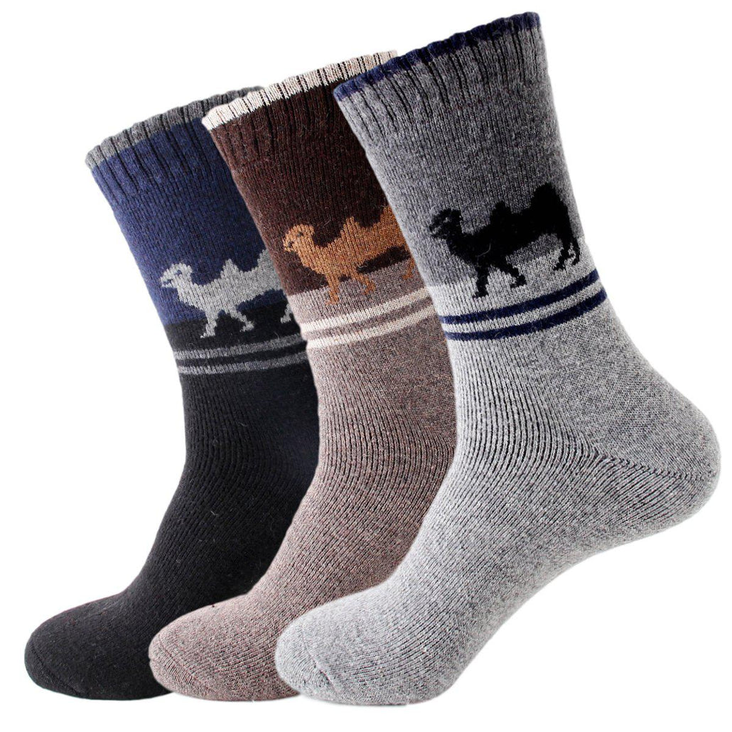 Camel Extra Thick and Warm Men's Wool Socks