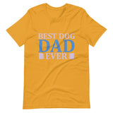 Best Dog Dad Ever Short-Sleeve Unisex T-Shirt - Mustard / S - UPKIWI