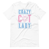 Crazy Cat Lady Short-Sleeve Unisex T-Shirt - White / XS - UPKIWI