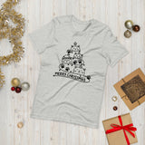 Cute Christmas Cat Tree Unisex t-shirt - Athletic Heather / XS - UPKIWI