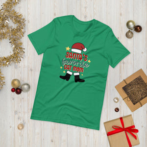 Santa's Favorite Cat Mom Unisex t-shirt - Kelly / XS - UPKIWI