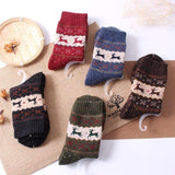 Vintage Reindeer Ultra Warm Wool Blend Socks - UPKIWI